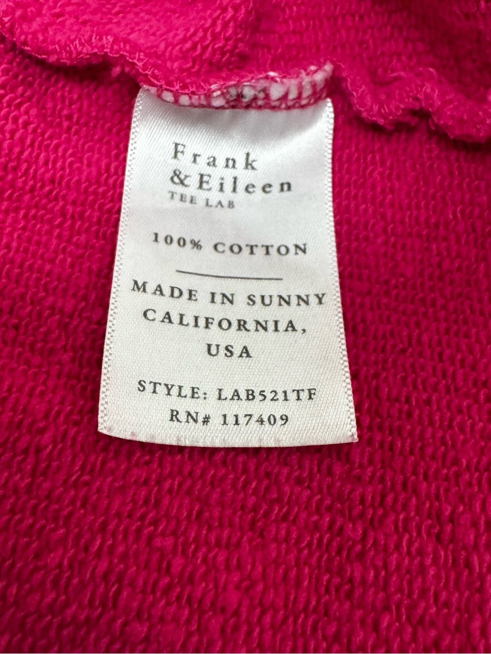 Frank & Eileen Kane capelet rare hot pink oversized hoodie coastal grandmother - Picture 4 of 7